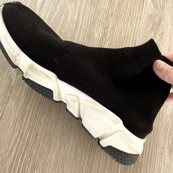 BALENCIAGA authentic Speed LT logo-print stretch-knit high-top sneakers - Picture 5 of 7